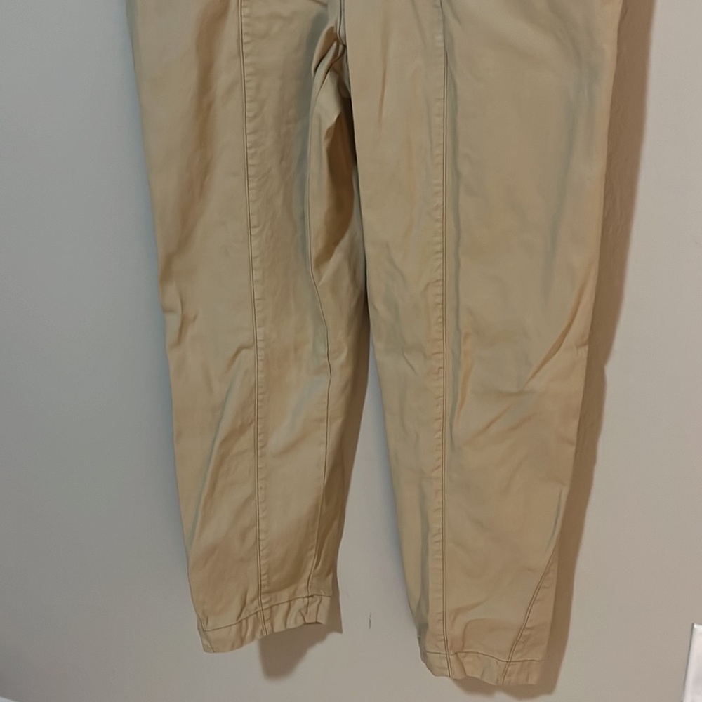 Free People Ready to Run Cinch Waist Parchment Pants Size Medium - Picture 5 of 10